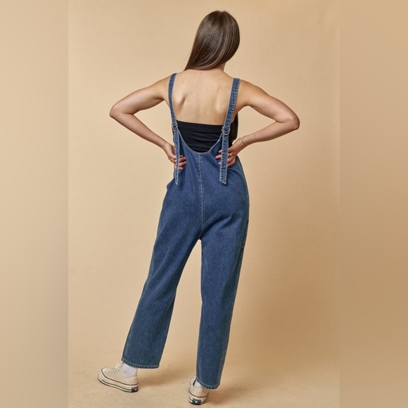 NEW FREE PEOPLE WE THE FREE HIGH ROLLER JUMPSUIT M B2898 - Picture 6 of 10